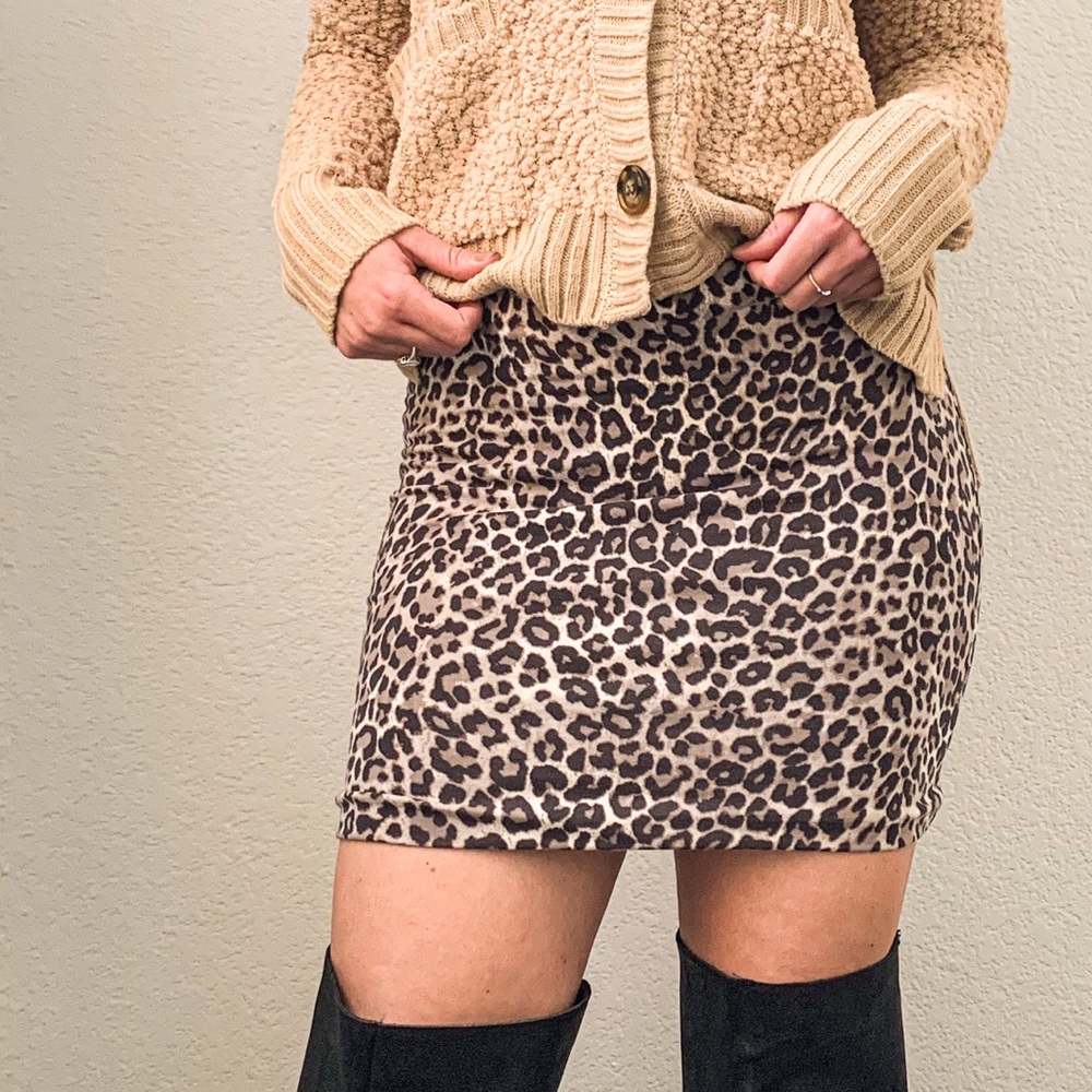 Leopard Print Skirt